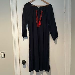 J.Crew beach coverup large navy